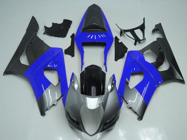 Suzuki GSXR 1000 Motorrad Verkleidung 2003-2004 - Blau Silber Schwarz