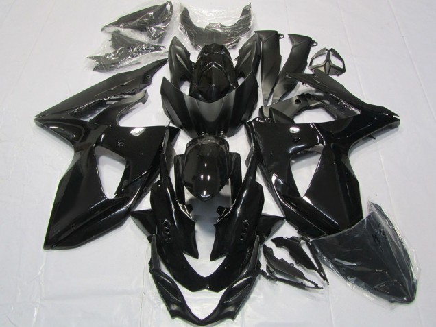 Suzuki GSXR 1000 Motorrad Verkleidung 2009-2016 - Glanzendes Schwarz