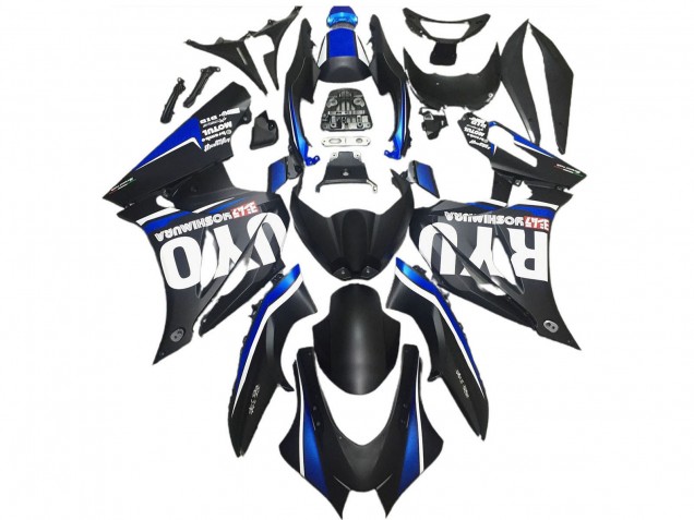 Suzuki GSXR 1000 Motorrad Verkleidung 2017-2024 - Matt Schwarz Blau