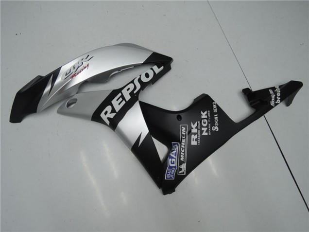 Honda CBR600RR Motorrad Verkleidung 2007-2008 - Matt Schwarz Silber Grau Repsol