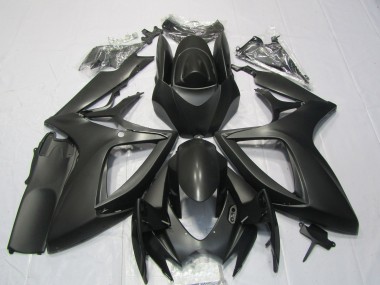 Suzuki GSXR 600 / GSXR 750 Motorrad Verkleidung 2006-2007 - Matt Schwarz