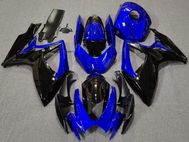Suzuki GSXR 600 / GSXR 750 Motorrad Verkleidung 2006-2007 - Blau Glanzendes Schwarz