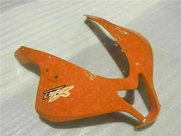 Honda CBR600RR Motorrad Verkleidung 2009-2012 - Weiss Orange Glanzendes Schwarz