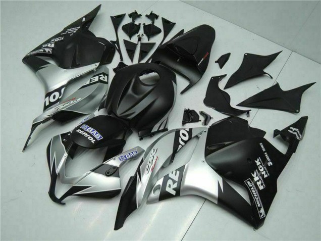 Honda CBR600RR Motorrad Verkleidung 2009-2012 - Silber Matt Schwarz Repsol