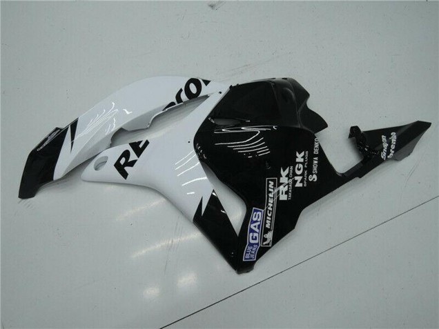 Honda CBR600RR Motorrad Verkleidung 2009-2012 - Weiss Glanzendes Schwarz Repsol