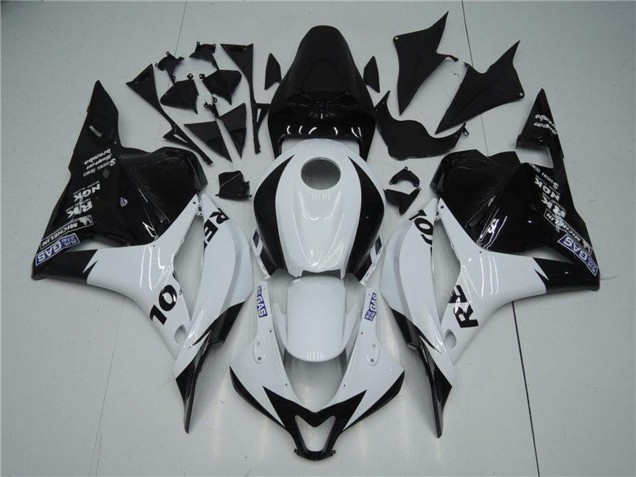 Honda CBR600RR Motorrad Verkleidung 2009-2012 - Weiss Glanzendes Schwarz Repsol