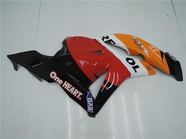 Honda CBR600RR Komplette Abs Verkleidung Kit 2009-2012 - Orange Weiss Rot Glanzendes Schwarz Repsol