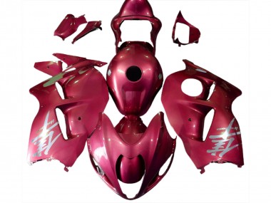 Suzuki GSXR 1300 Motorrad Verkleidung 1996-2007 - Glanzendes Rot Silber Logo