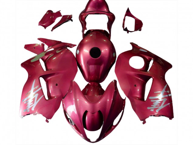Suzuki GSXR 1300 Motorrad Verkleidung 1996-2007 - Glanzendes Rot Silber Logo