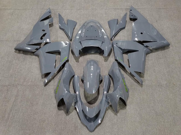 Kawasaki ZX10R Motorrad Verkleidung 2004-2005 - Glanzendes Grau Grun