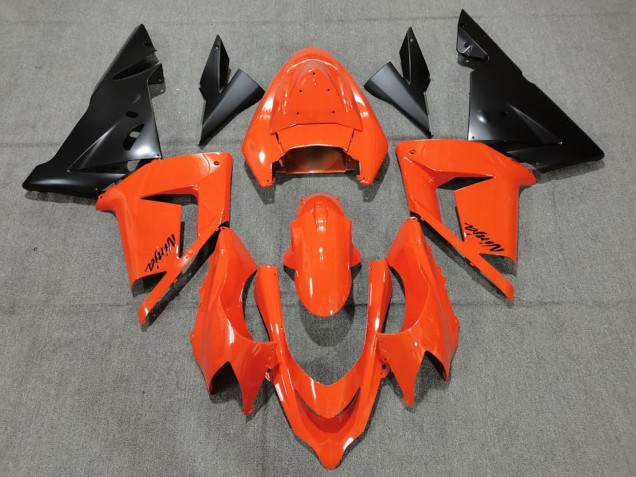 Kawasaki ZX10R Motorrad Verkleidung 2004-2005 - Orange Schwarz