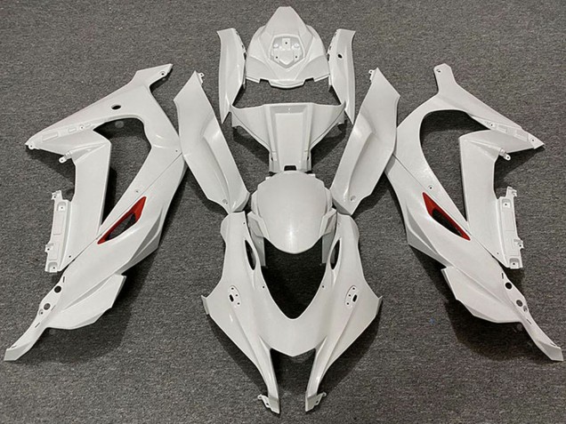 Kawasaki ZX10R Motorrad Verkleidung 2016-2020 - Perl Weiss Rotmen