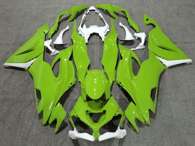 Kawasaki ZX6R Motorrad Verkleidung 2019-2022 - Weiss Grun