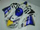 Honda CBR1000RR Motorrad Verkleidung 2004-2005 - Weiss Blau Gelb Rothmans