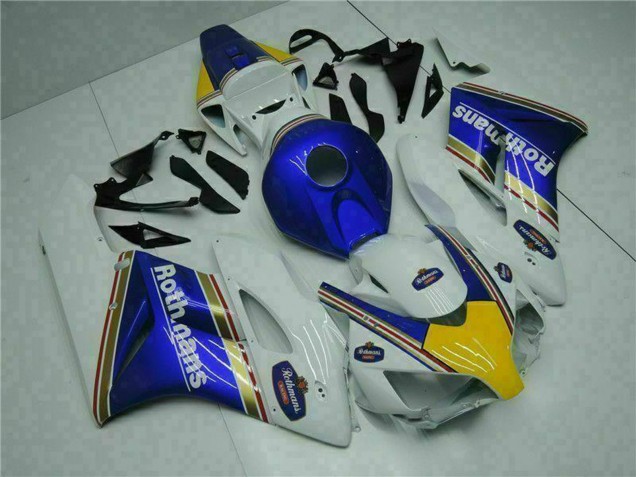 Honda CBR1000RR Motorrad Verkleidung 2004-2005 - Weiss Blau Gelb Rothmans