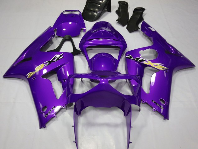 Kawasaki ZX6R Motorrad Verkleidung 2003-2004 - Lila