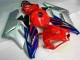 Honda CBR1000RR Motorrad Verkleidung 2004-2005 - Silber Rot Blau Schwarz Streifen
