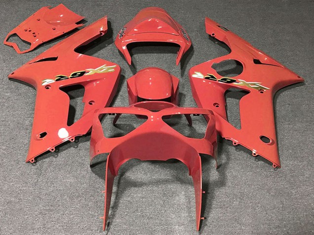Kawasaki ZX6R Motorrad Verkleidung 2003-2004 - Grapefruit