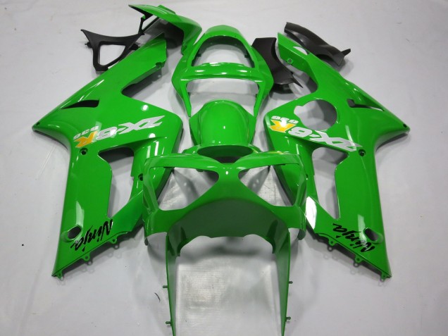 Kawasaki ZX6R Motorrad Verkleidung 2003-2004 - Grun OEM Stil