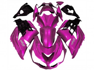 Kawasaki ZX14R ZZR1400 Motorrad Verkleidung 2012-2024 - Rosa Schwarz