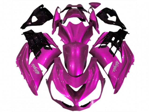 Kawasaki ZX14R ZZR1400 Motorrad Verkleidung 2012-2024 - Rosa Schwarz