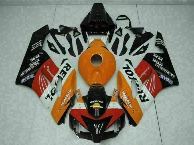 Honda CBR1000RR Motorrad Verkleidung 2004-2005 - Orange Weiss Rot Schwarz Repsol