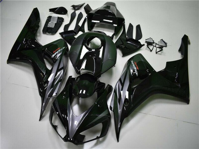 Honda CBR1000RR Motorrad Verkleidung 2004-2005 - Glanzendes Schwarz Grau