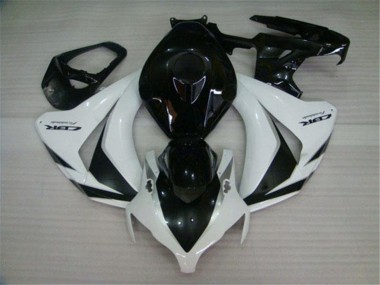 Honda CBR1000RR Motorrad Verkleidungen Kit 2008-2011 - Weiss Glanzendes Schwarz