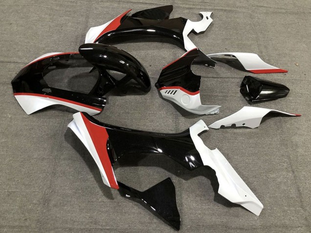 Yamaha R1 Motorrad Verkleidung 2015-2019 - Glanzendes Schwarz Weiss Rot