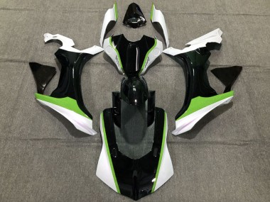 Yamaha R1 Motorrad Verkleidung 2015-2019 - Weiss Grun Glanzendes Schwarz