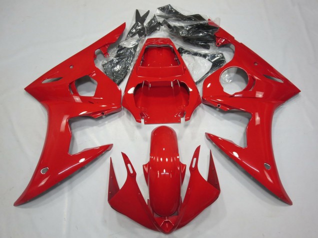 Yamaha R6 Motorrad Verkleidung 2003-2004 - Glanzendes Rot
