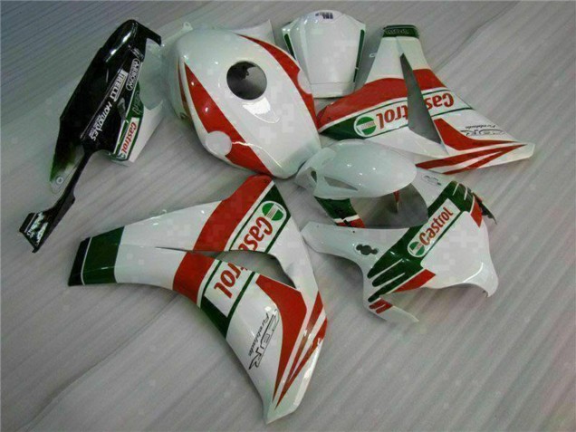 Honda CBR1000RR Motorrad Verkleidung 2008-2011 - Weiss Rot Grun Castrol