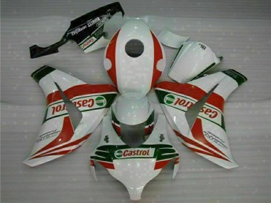 Honda CBR1000RR Motorrad Verkleidung 2008-2011 - Weiss Rot Grun Castrol
