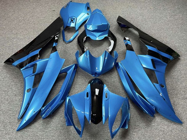 Yamaha R6 Motorrad Verkleidung 2006-2007 - Weiss Blau Rot Grun Dunlop Wudy Michelin Motul