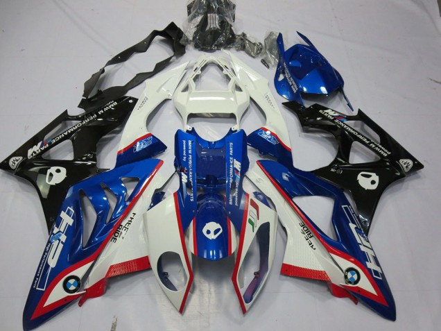 BMW S1000RR Motorrad Verkleidung 2009-2014 - Weiss Rot Blau Glanzendes Schwarz HP