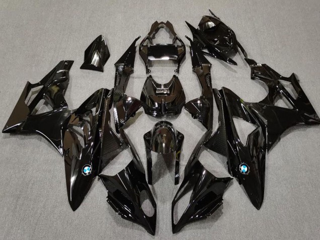 BMW S1000RR Motorrad Verkleidung 2009-2014 - Glanzendes Schwarz