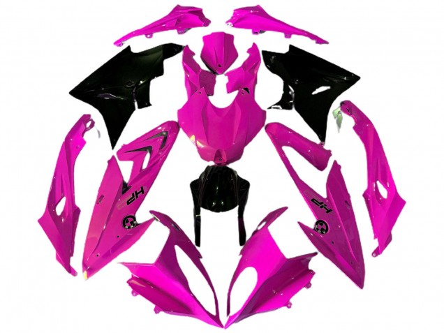 BMW S1000RR Motorrad Verkleidung 2009-2014 - Rosa Glanzendes Schwarz HP