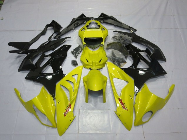 BMW S1000RR Motorrad Verkleidung 2009-2014 - Gelb Glanzendes Schwarz