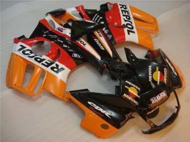 Honda CBR600 F3 Motorrad Verkleidung 1995-1996 - Orange Weiss Rot Glanzendes Schwarz Repsol