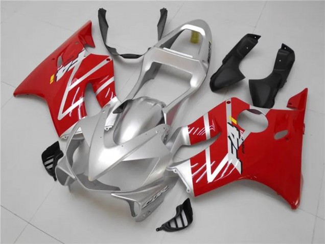Honda CBR600 F4i Motorrad Verkleidungen Kit 2001-2003 - Silber Rot