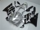 Honda CBR600 F4i Motorrad Verkleidung 2001-2003 - Silber Glanzendes Schwarz