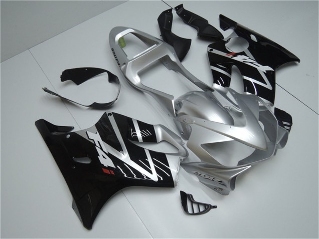 Honda CBR600 F4i Motorrad Verkleidung 2001-2003 - Silber Glanzendes Schwarz
