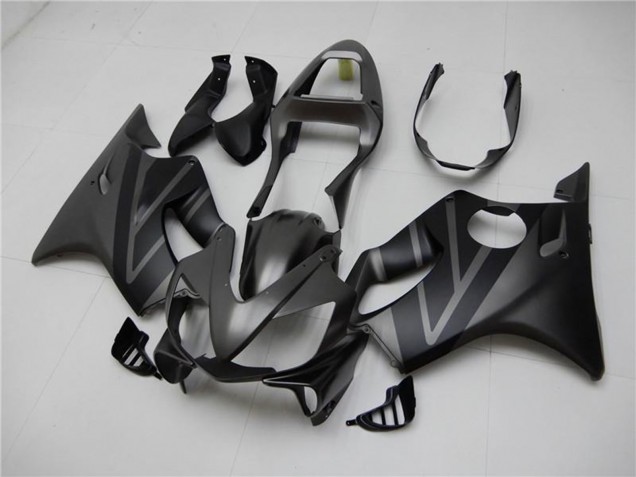 Honda CBR600 F4i Motorrad Verkleidung Kit 2001-2003 - Matt Schwarz Grau