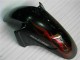 Honda CBR1100XX Blackbird Motorrad Verkleidung 1996-2007 - Glanzendes Schwarz Rot Flamme