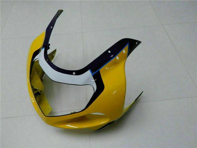 Suzuki GSXR 600/750 Motorrad Verkleidung 2001-2003 - Gelb Dunkel Blau Glanzendes Schwarz