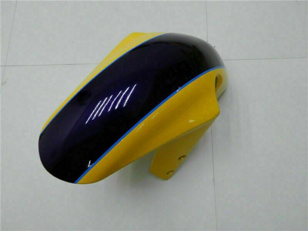 Suzuki GSXR 600/750 Motorrad Verkleidung 2001-2003 - Gelb Dunkel Blau Glanzendes Schwarz