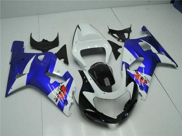 Suzuki GSXR 600/750 Motorrad Verkleidung 2001-2003 - Weiss Blau Schwarz