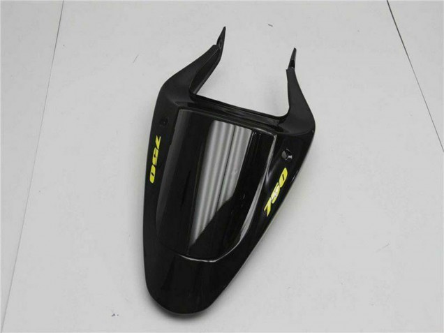 Suzuki GSXR 600/750 Motorrad Verkleidung 2001-2003 - Glanzendes Schwarz Gelb Flamme