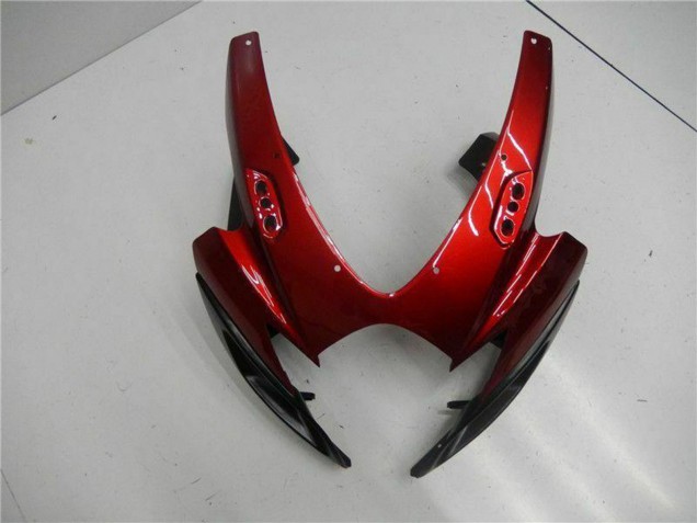 Suzuki GSXR 600/750 Motorrad Verkleidung 2006-2007 - Rot Glanzendes Schwarz