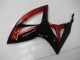 Suzuki GSXR 600/750 Motorrad Verkleidung 2006-2007 - Rot Glanzendes Schwarz